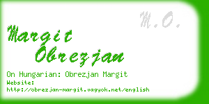 margit obrezjan business card